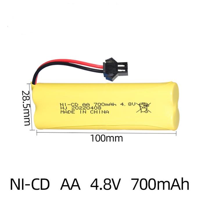 Pin 4.8v 700mah xếp dài 2+2 Xe điều khiển từ xa sạc lại nhiều lần