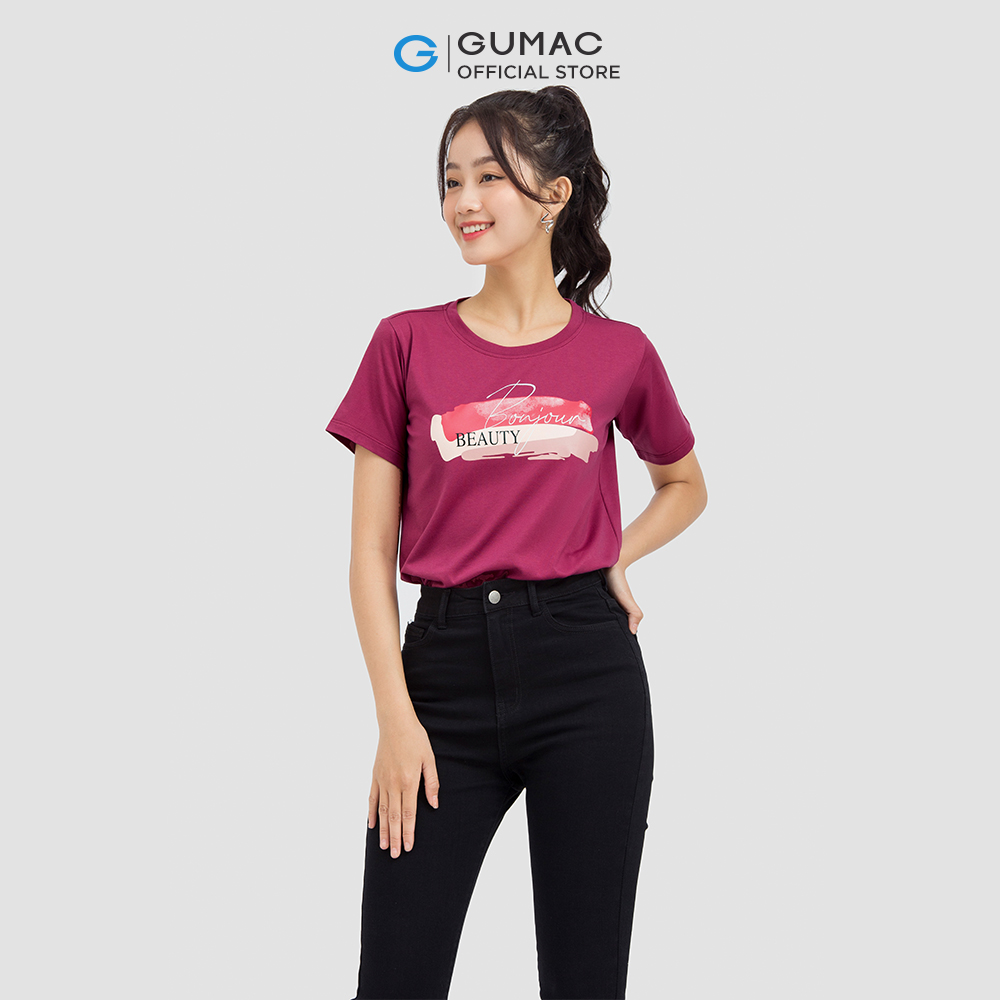 Quần jeans nữ GUMAC QJC06043 lưng cao trẻ trung năng động