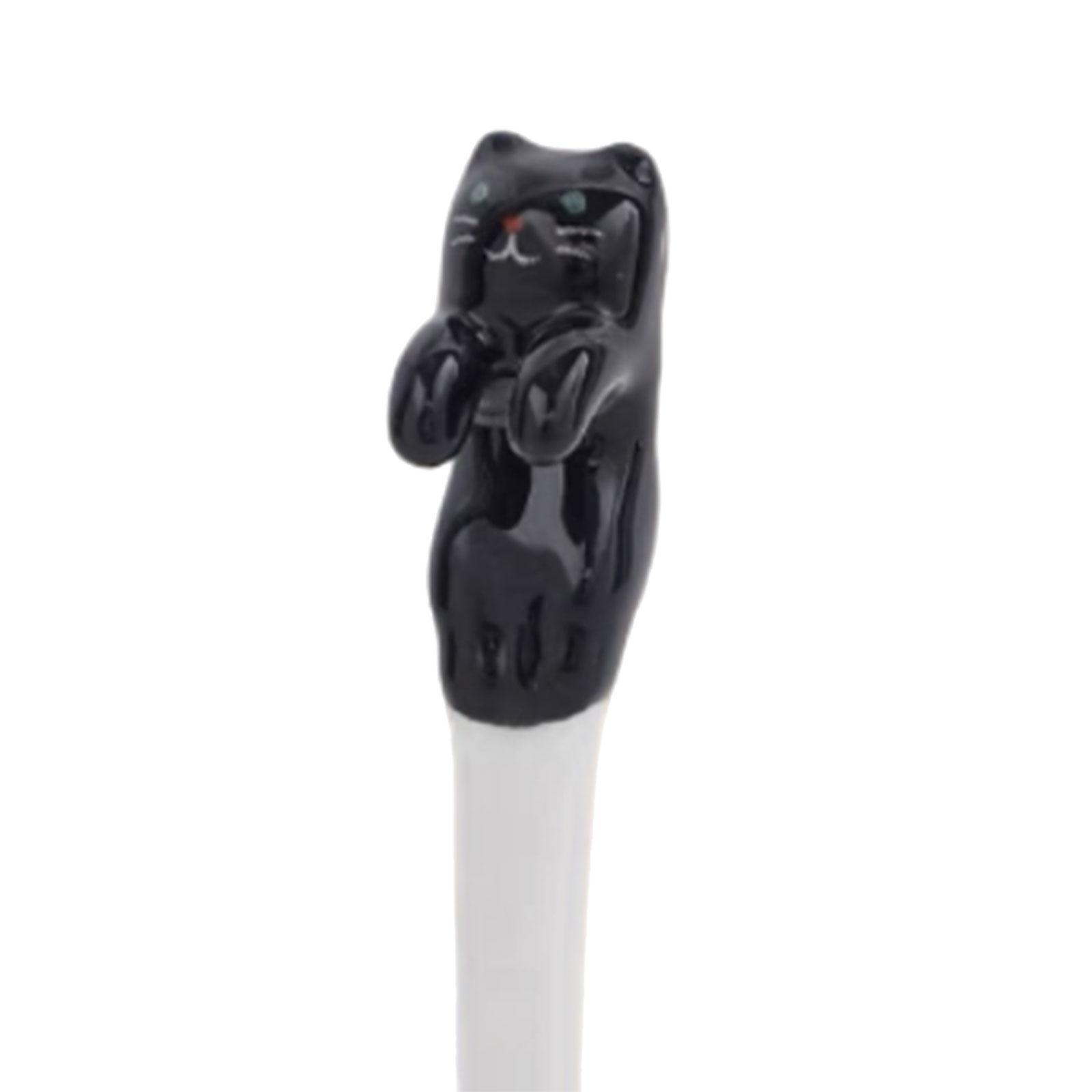Hanging Coffee Spoon, Small Cat Animal Spoon, Kitchen Tools Ice Cream Flatware Ceramic Cat Spoon, Hangable Tea Spoon, for Kitchen Restaurant