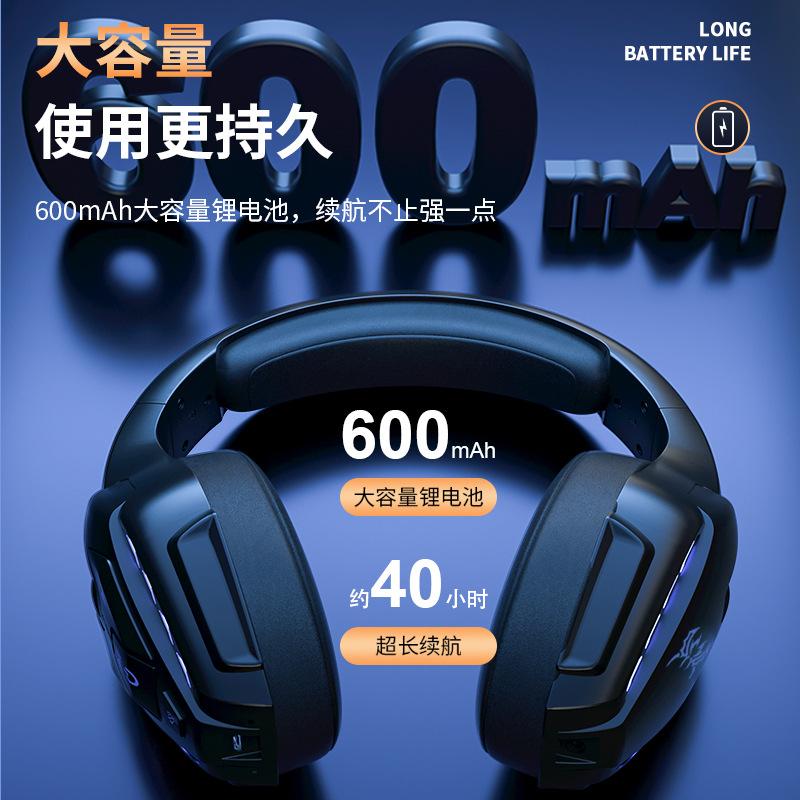 Đảm bảo chất lượng Tai nghe Amazon Tai nghe Injo bán chạy Công suất lớn Khử tiếng ồn âm thanh nổi Trò chơi Tai nghe Bluetooth phát sáng