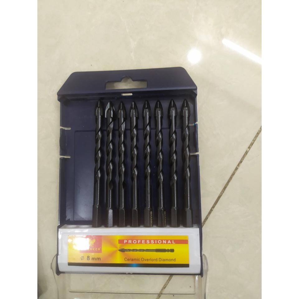 Combo 4 đầu mũi khoan đa năng 6 8 10 12