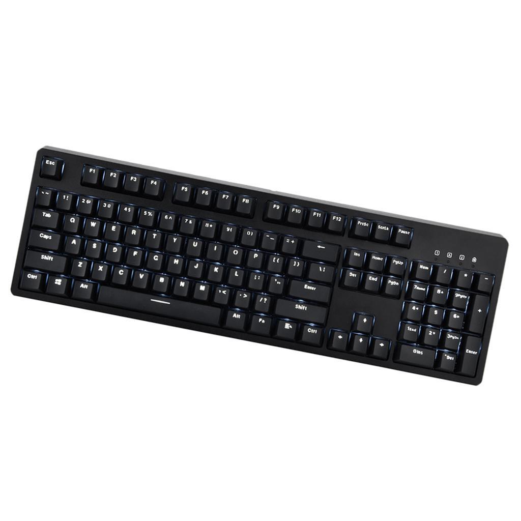 Cherry Black Switches 104 Keys USB Mechanical Gaming Keyboard for PC