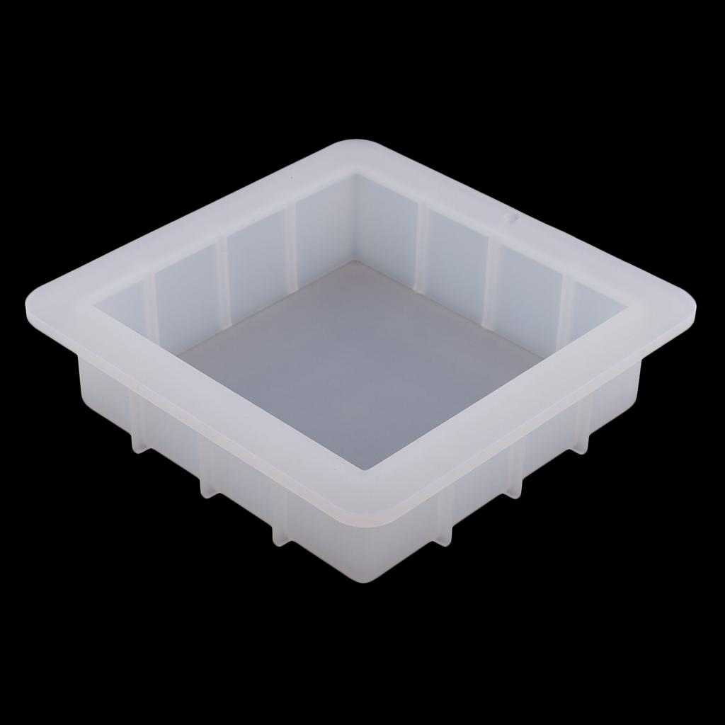 Square Silicone Soap Mold Easy Removal Handmade Soap Loaf Mould Baking Tools