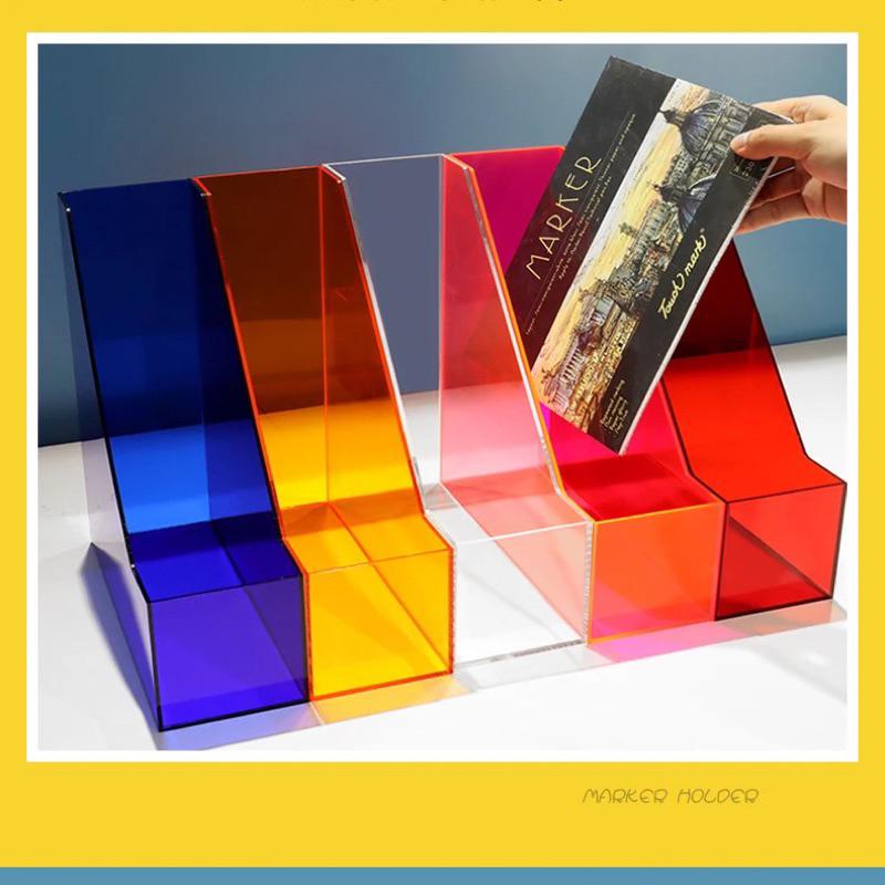 Acrylic A4 Giá Để Đồ, Giá Để Đồ Sách, Lưu Trữ hồ sơ, Kệ mica Để Bàn Đa Năng, Kệ Sách