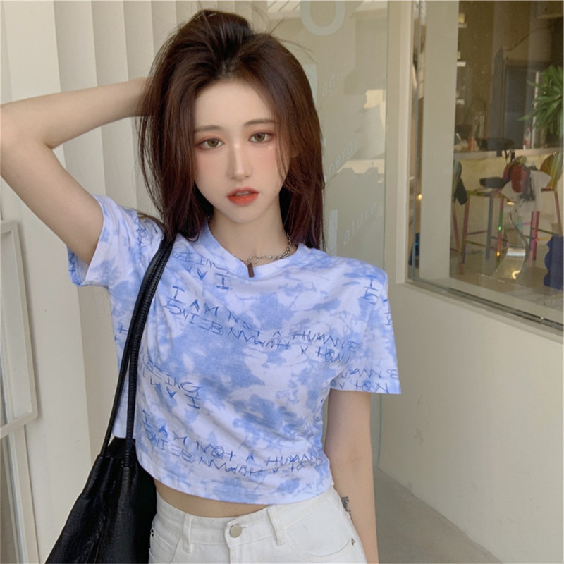 Áo thun nữ croptop trẻ trung năng động chất liệu thun cotton co giãn 4 chiều