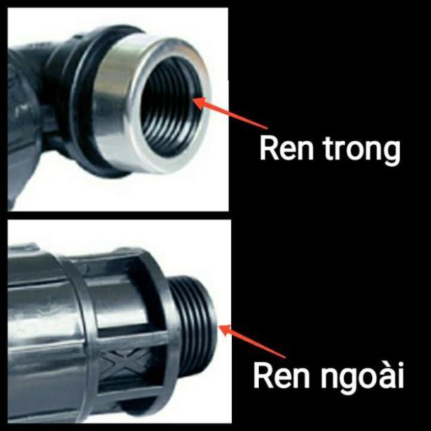 Cút, Co, Tê, Nối Nhanh 1 Đầu Ren Cho Ống HPDE, PPR 25, 20