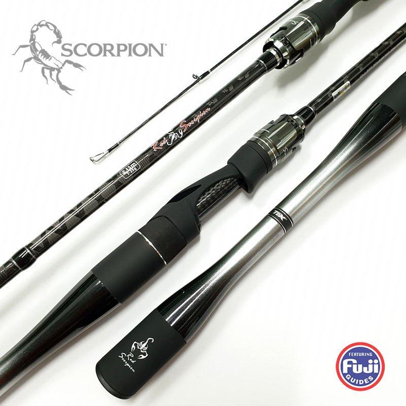 Cần Câu Lure Scopion Khoen Fuji Bản Đen Trắng Cần Câu Cá Máy Đứng Và Máy Ngang Carbon Hàng Cao Cấp