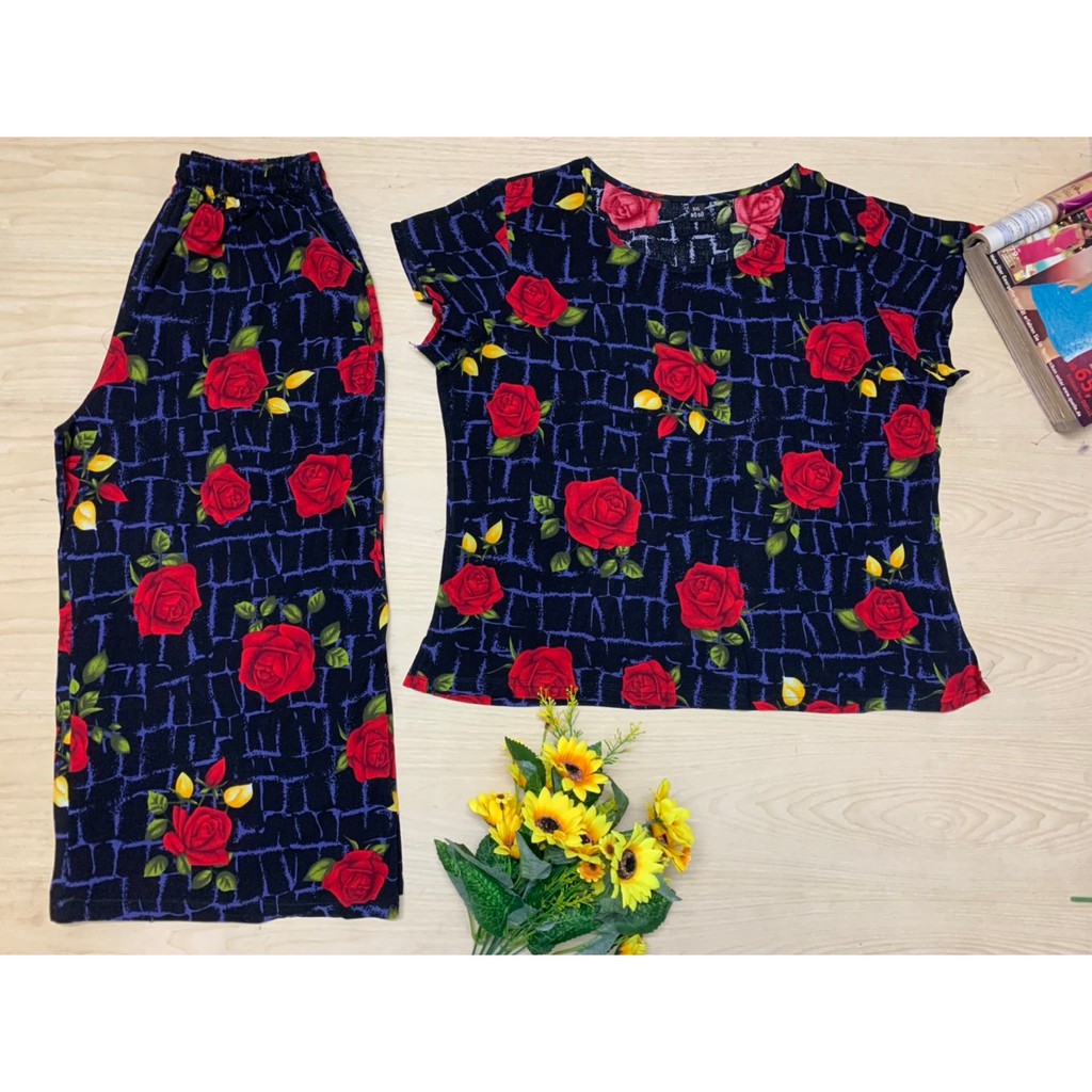 Bộ Lanh trung niên - Bộ Quần Áo Vải Lanh Cho Các Cô Các Mẹ Mặc Ở Nhà Chất Đẹp - Vạn Xuân shop