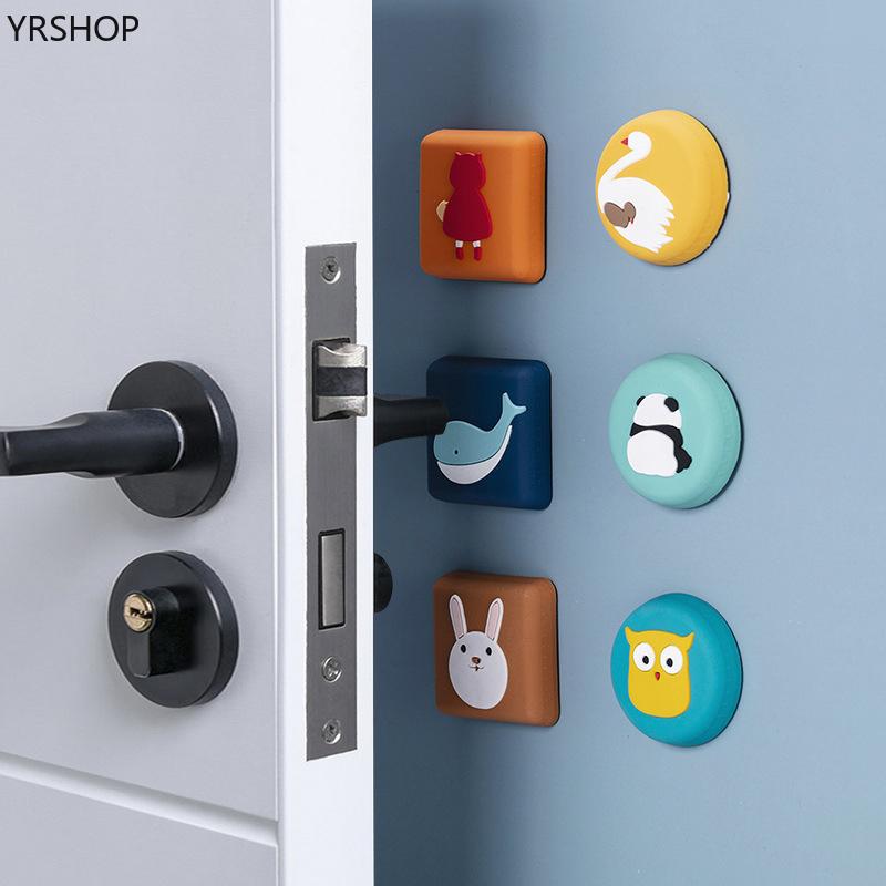 Miếng chắn silicon mềm dẻo chống va chạm cho tay nắm cửa tiện dụng