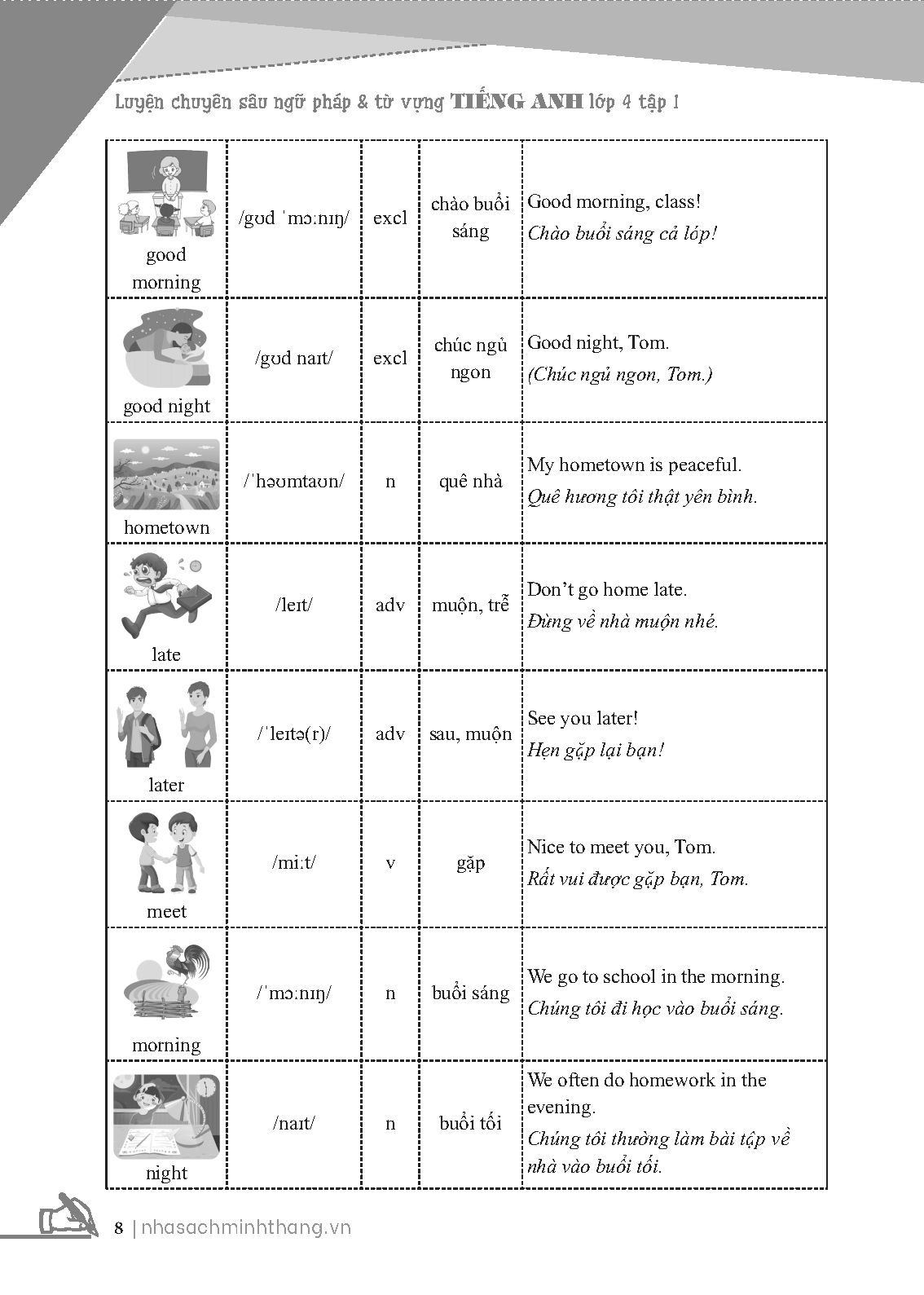 Global Success - Luyện Chuyên Sâu Ngữ Pháp Và Từ Vựng Tiếng Anh Lớp 4 - Tập 1 (Có Đáp Án)