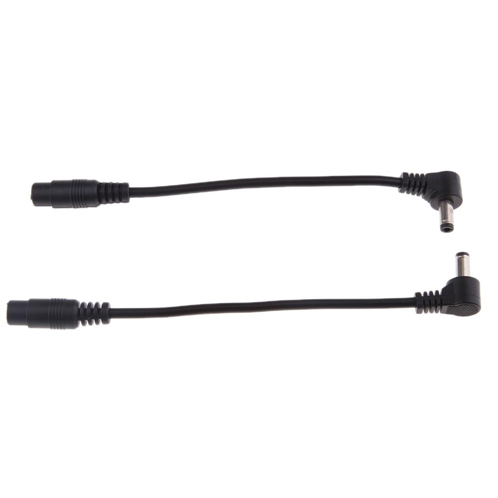 2Pcs 5.5*2.5mm Male to 5.5*2.1mm Female Adapter Cable
