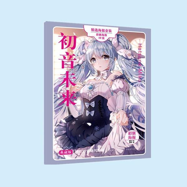 Cờ treo Miku 10 tấm trang trí bàn học trang trí nhà cửa đẹp hình ảnh anime đặc sắc tặng ảnh thiết kế vcone