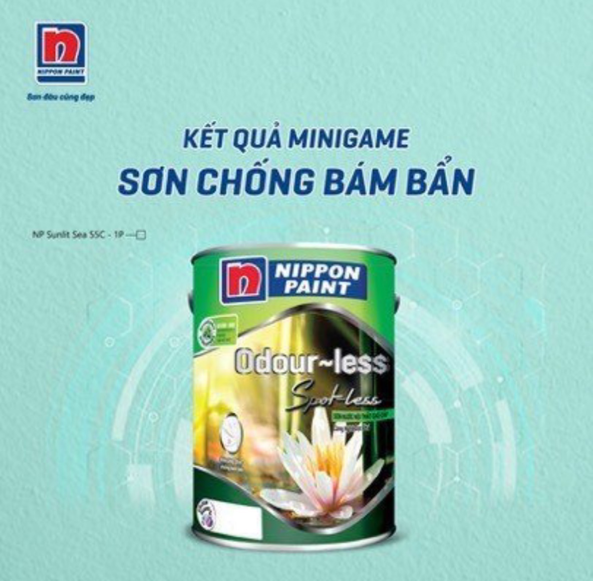 Sơn nội thất Cao Cấp Odour-less Spot-less dễ chùi rửa vết bẩn tuyệt vời