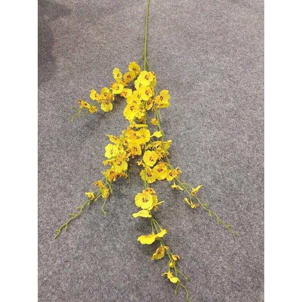 Cành hoa lan vũ nữ 8 nhánh màu vàng