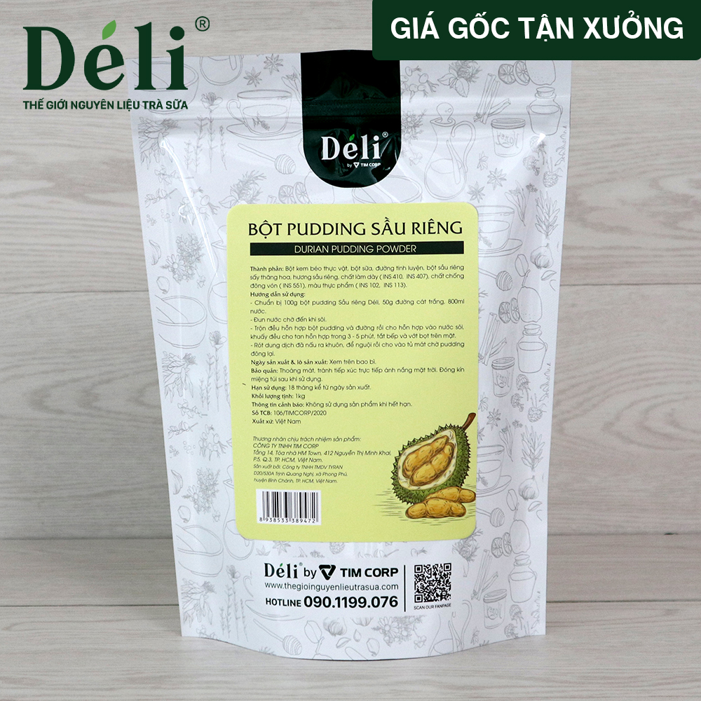 Pudding sầu riêng Déli