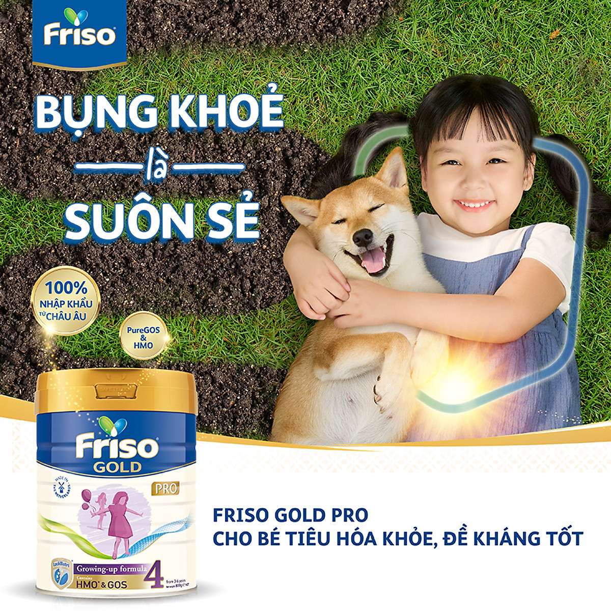 Lon Friso pro 4 800g - Tặng túi đeo chéo con voi