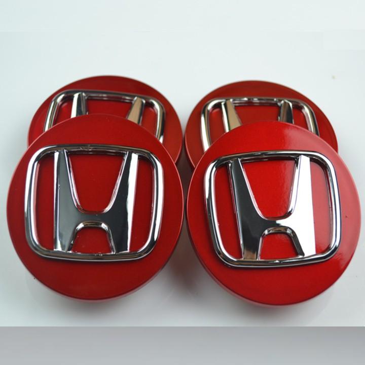 Logo chụp mâm bánh xe ô tô Honda đường kính 69mm HD69