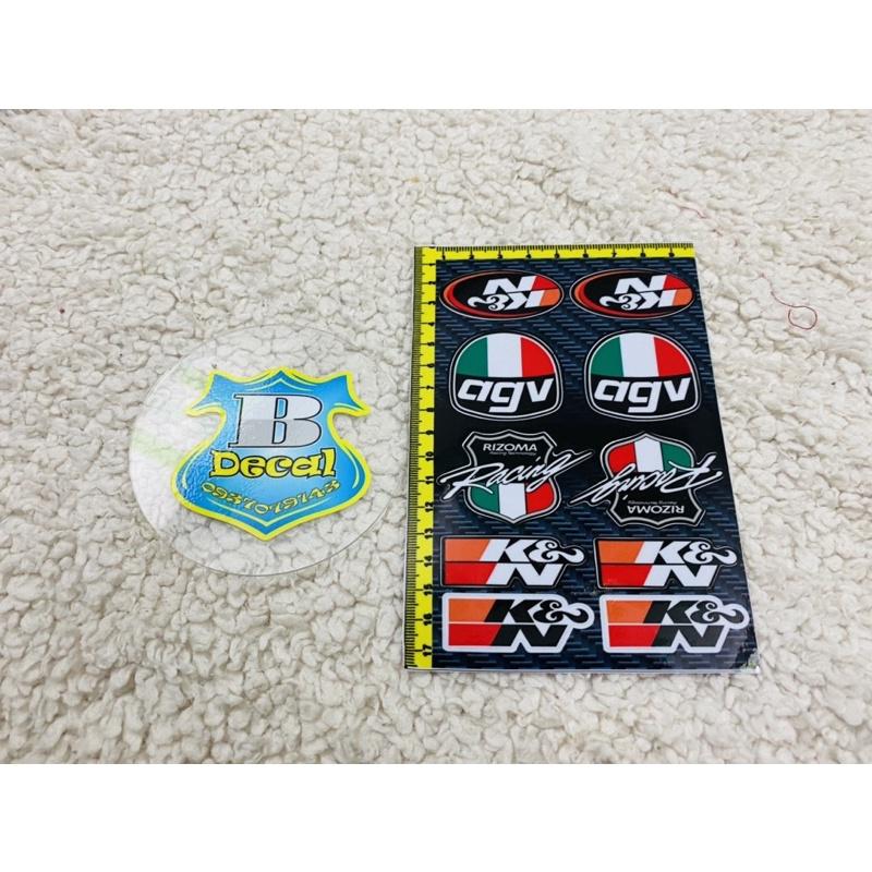 Tem logo Sticker AGV,K&N