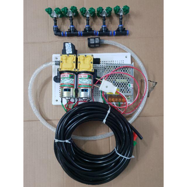 Compo tưới lan máy công suất lớn 5 bec tưới 4 hướng