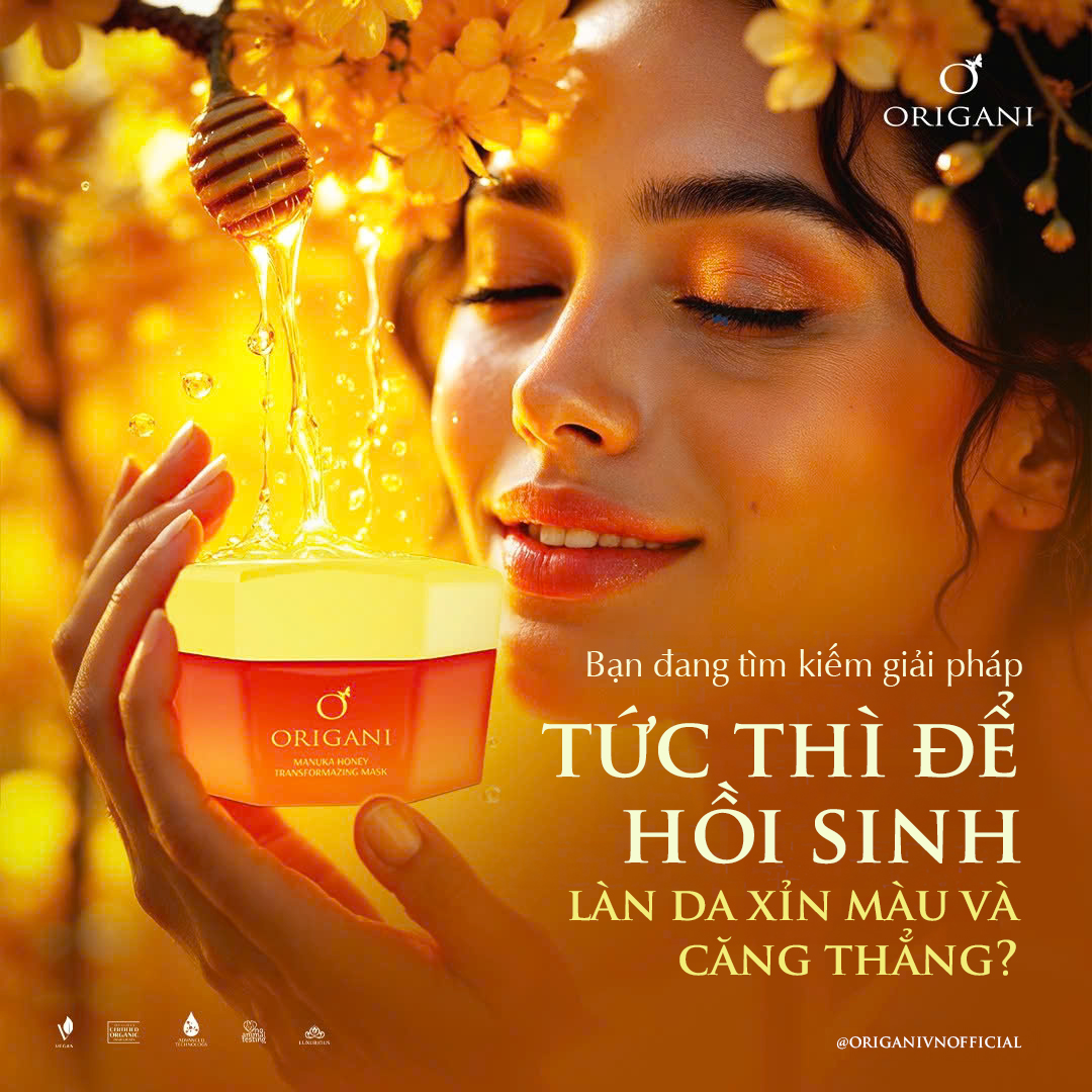 Mặt Nạ Đổi Màu Origani – Sáng Da, Ngừa Mụn, Kháng Khuẩn Cùng Mật Ong Manuka MGO 250+ (50ml)