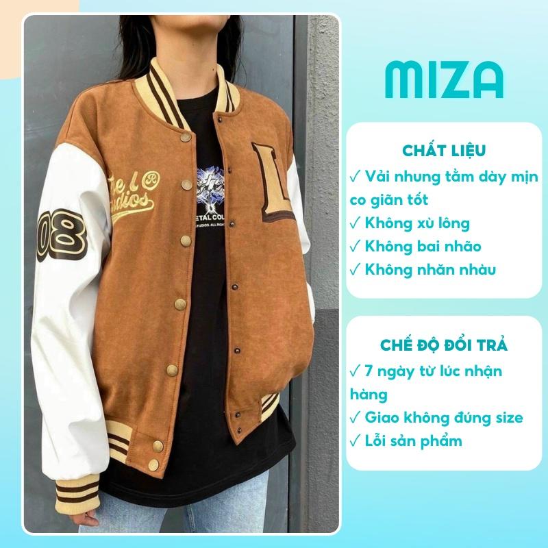 Áo khoác bomber nhung nam nữ unisex gió jacket cúc bấm form rộng local brand ulzzang phong cách hàn quốc đep chữ L