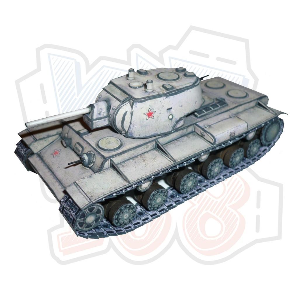 Mô hình giấy Xe tăng quân sự KV-1 Heavy Tank - World of Tanks