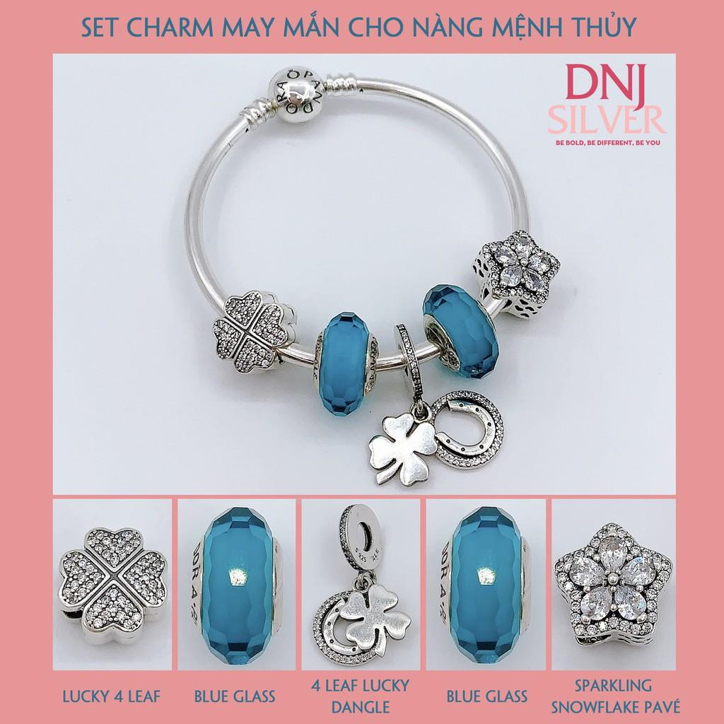 Vòng Bạc S925 ALE Cao Cấp - SET CHARM MAY MẮN CHO NÀNG MỆNH THỦY
