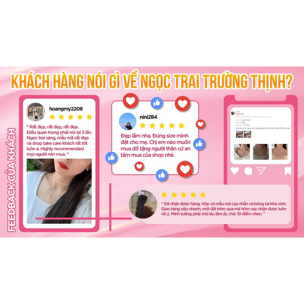 Vòng Tay Hạt Dẹt Màu Cam Dễ Thương - Trường Thịnh Ngọc Trai