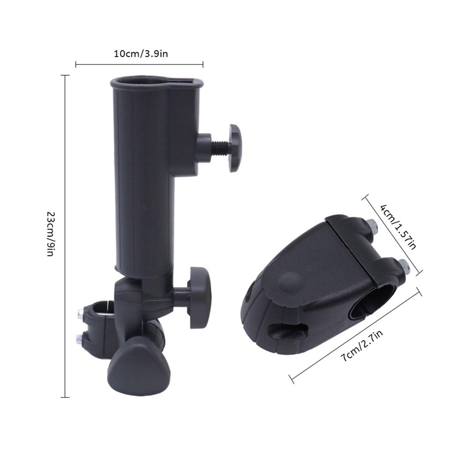 Golf Cart Umbrella Holder Mount Bike Umbrella Clip Mounting Adjustable Angle