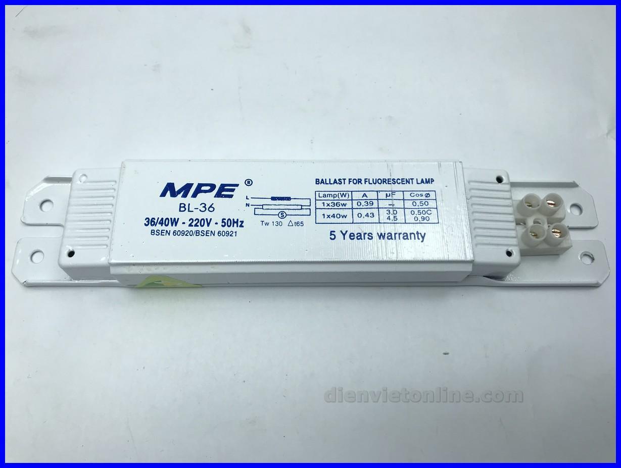 TĂNG PHÔ CƠ 36W BÓNG TUÝP HUỲNH QUANG 1M2 MPE