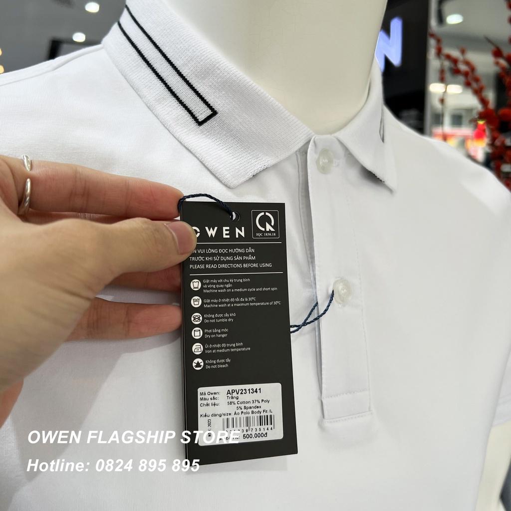 Áo Polo nam Owen chất Cotton thấm hút mồ hôi thoáng mát Mã APV231341