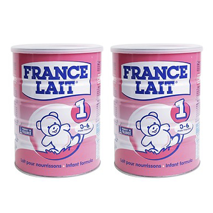 Combo 2 hộp Sữa bột France Lait số 1 (900g) -  Dinh dưỡng cho trẻ từ 0 -6 tháng tuổi.