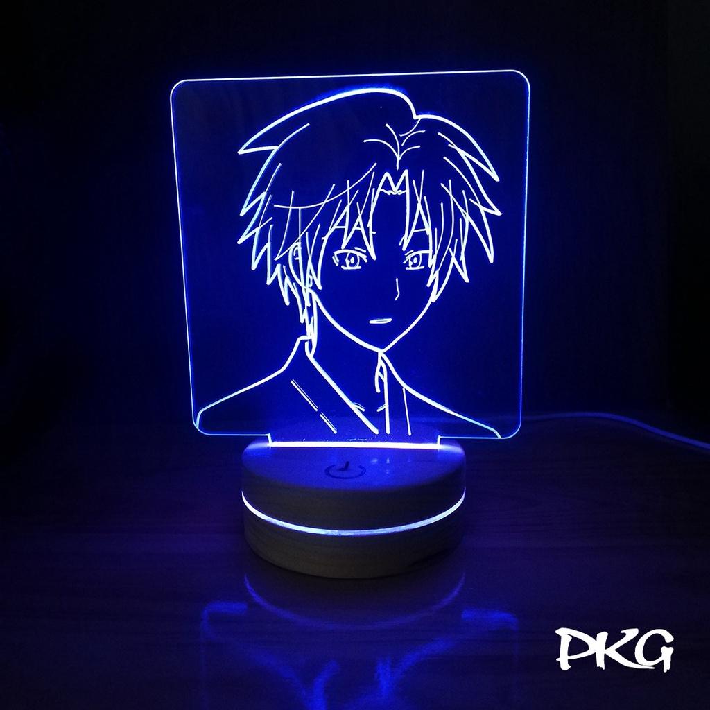 Đèn Ngủ Led 3D nhân vật Anime Hotarubi No Mori E nháy sáng 16 màu có cảm ứng có điều khiển từ xa