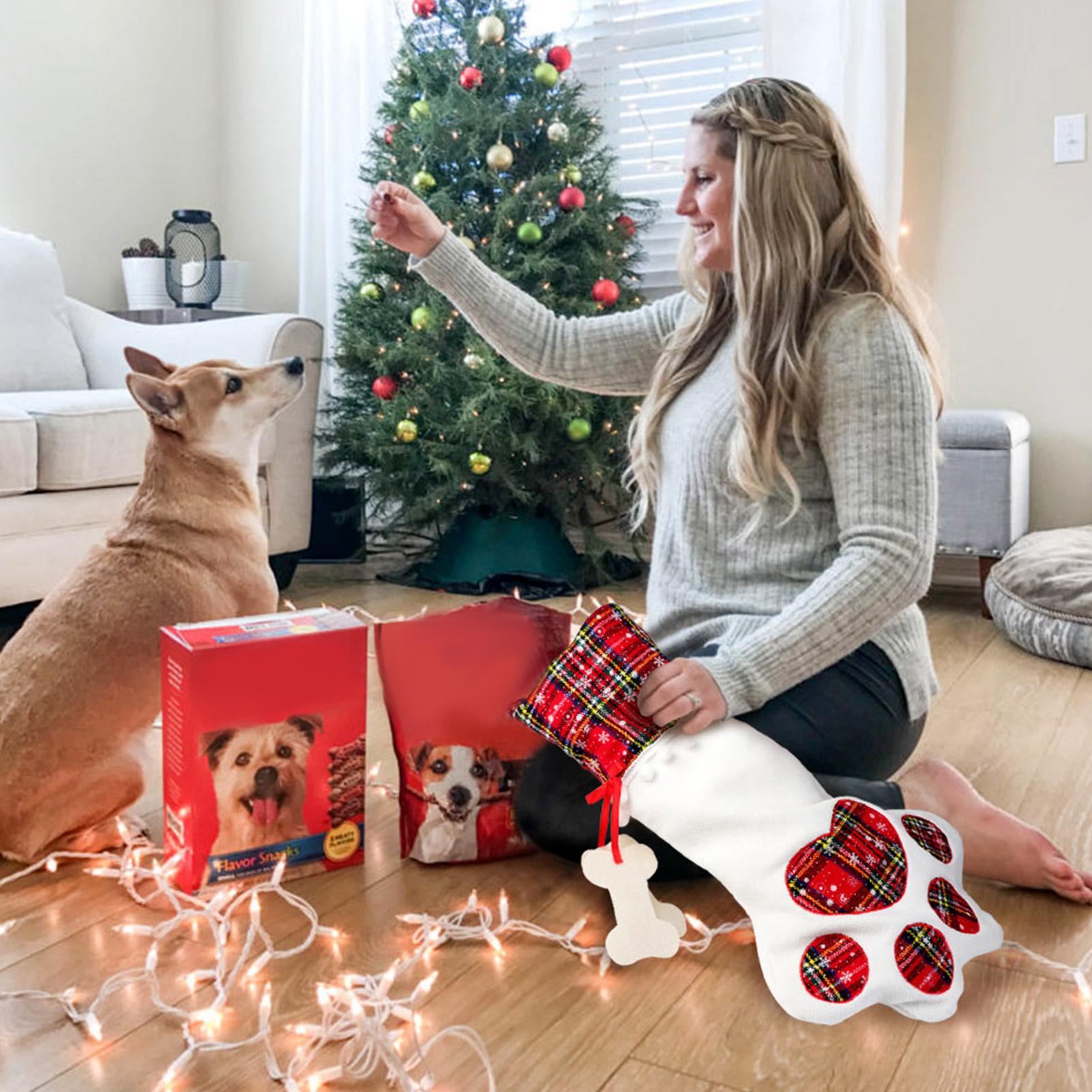 Vớ Trang trí Cây thông Noel hình bàn chân mèo