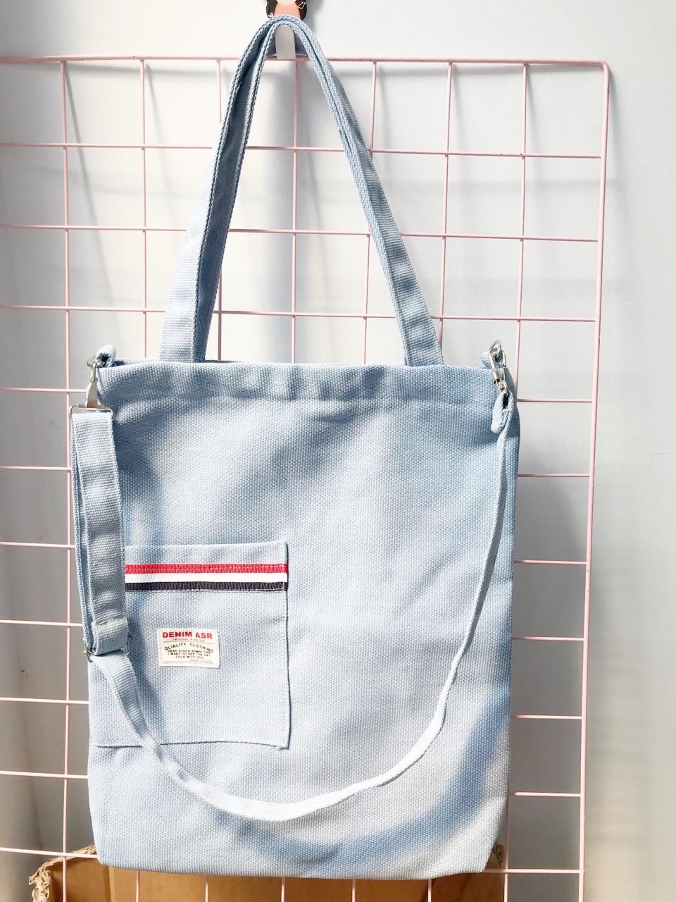 Túi Vải Tote Xanh, Túi canvas, Túi Đeo Chéo Quốc Dân Tote Bag KATY27