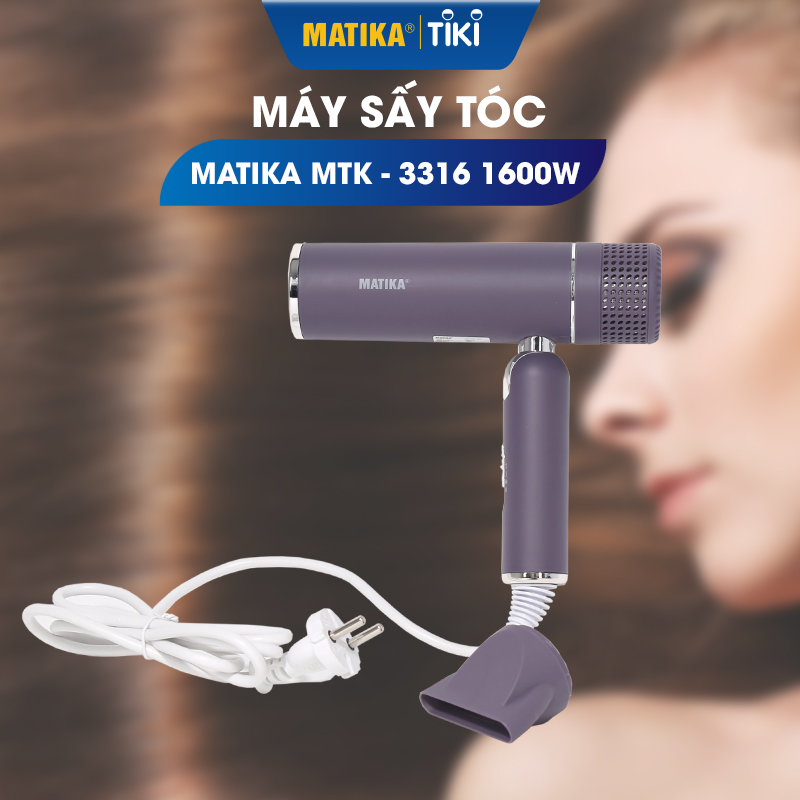 Máy Sấy Tóc MATIKA Công Suất 1600W MTK-3316