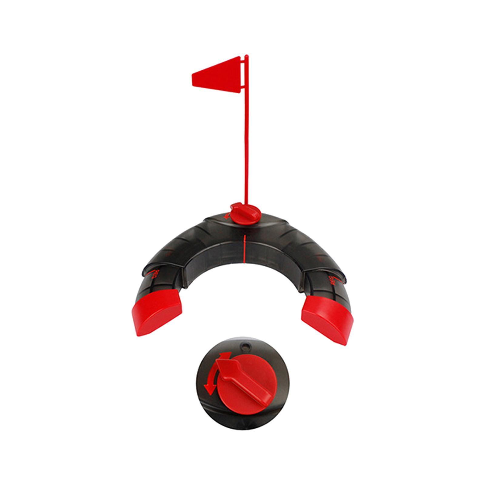 Golf Putting Cup and Flag Trainer Accessory Adjustable Size Golf Putt Cup