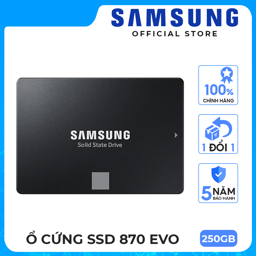 Ổ cứng gắn trong SSD Samsung 870 EVO 250GB | 500GB | 1TB 2.5 inch SATA 3  - Hàng chính hãng