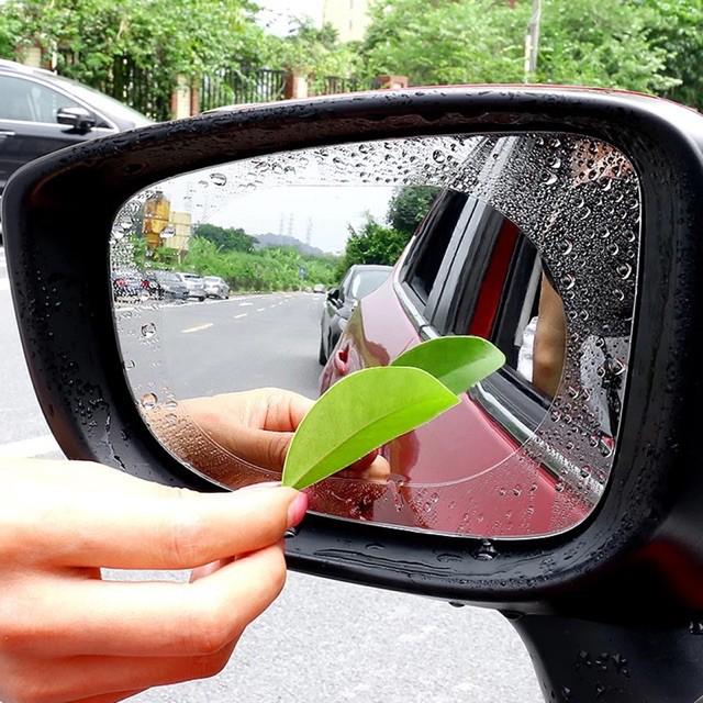 Bộ Miếng Dán Chống Nước Gương Chiếu Hậu và kính lái siêu bền hiệu quả trời mưa tránh đọng nước dễ nhìn gương