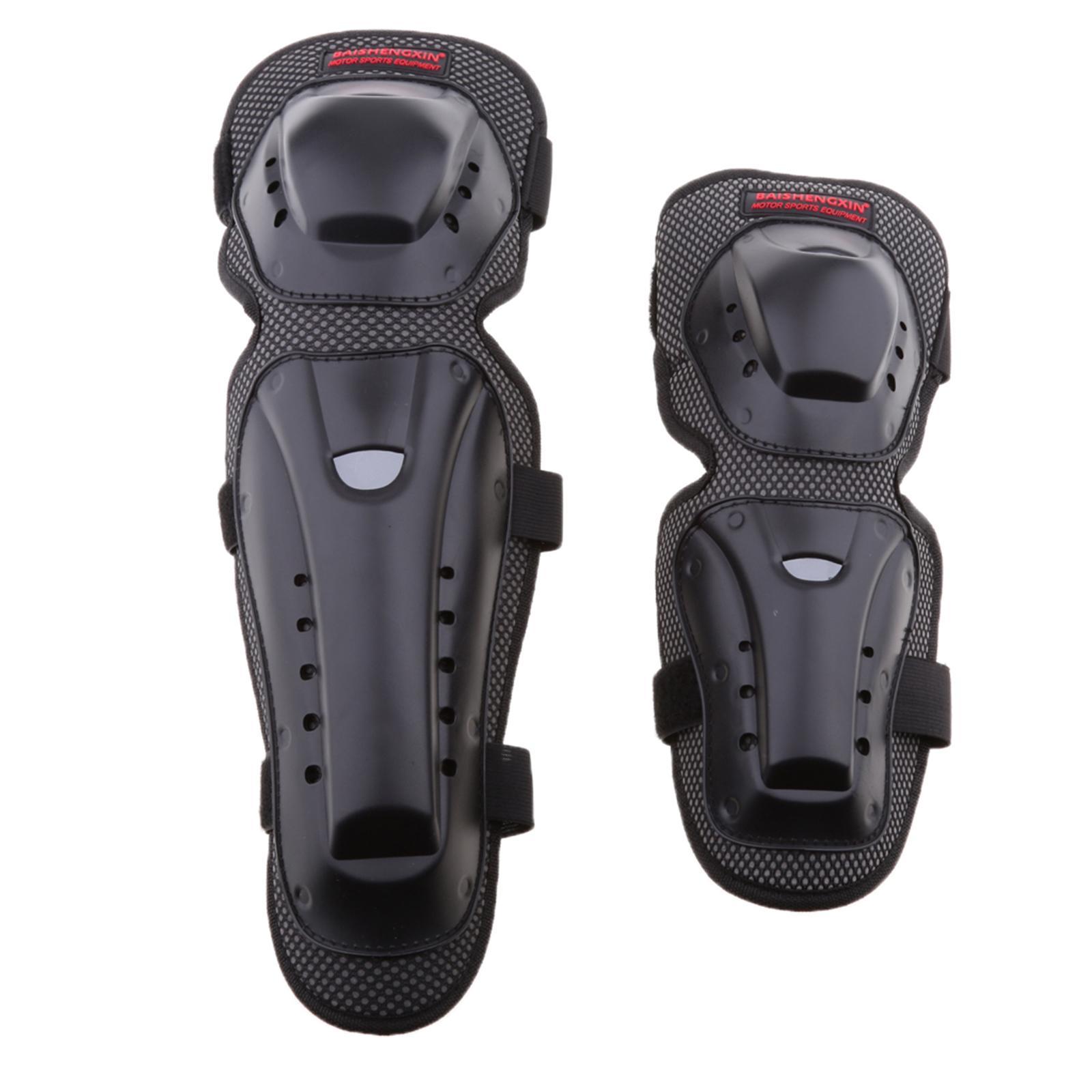 Adults Motorcycle Knee Elbow Protector Knee Shin Guard Pads Protective Gear