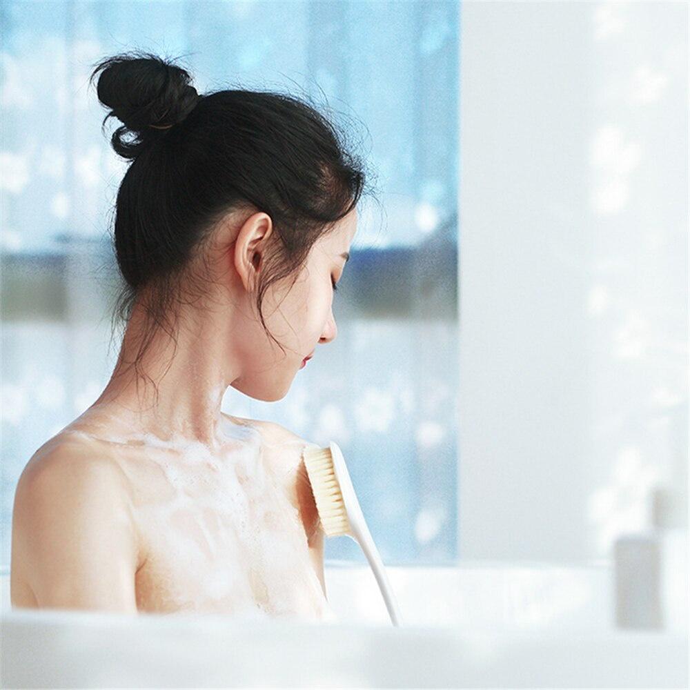 New Long Handle Back Brush Bath Massage Brush Railing Bathing Tool Soft Delicate Exfoliating Skin Cleaning Brush Bath Towel