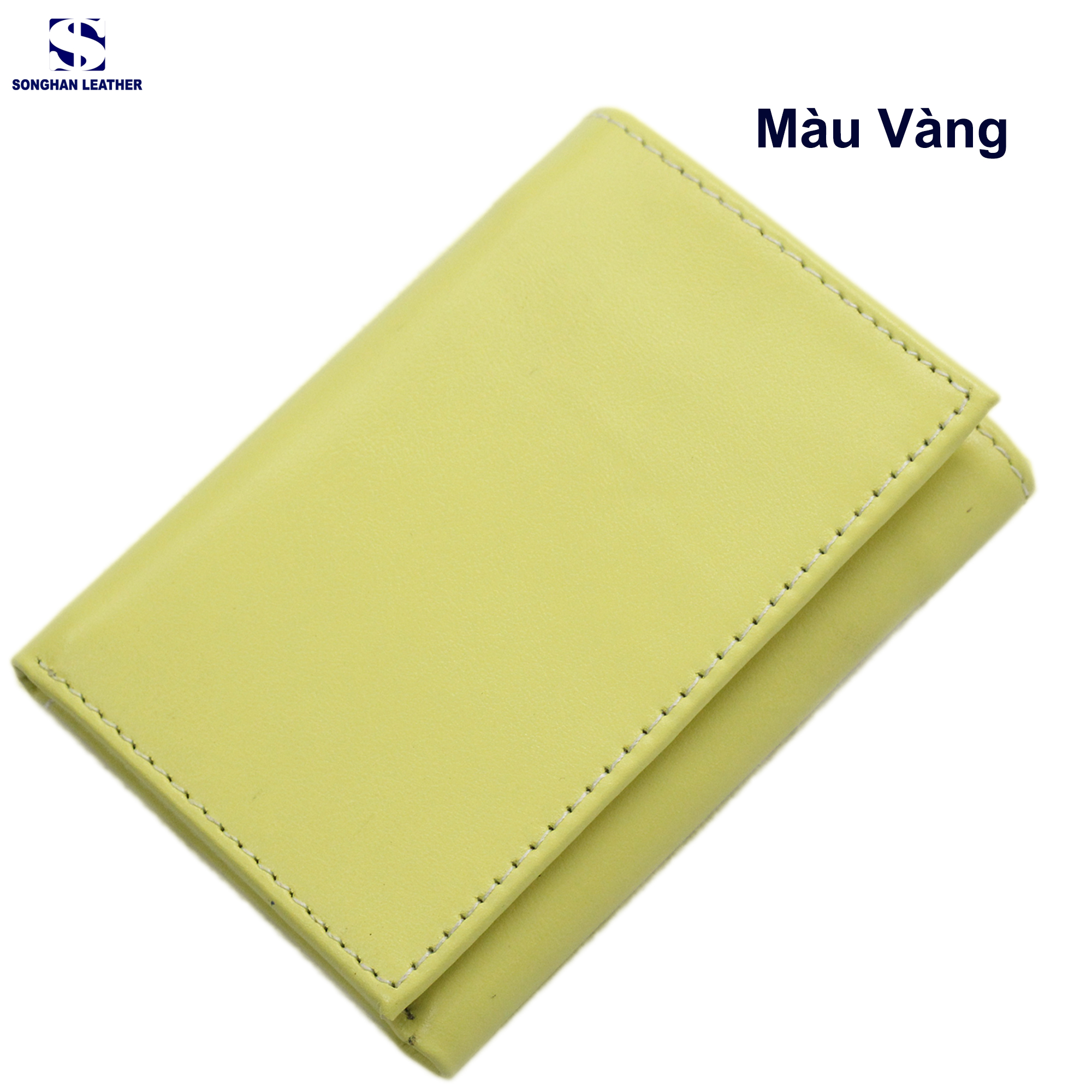 Ví Gập Ba Nam Nữ Da Bò Songhan Leather VN01 – Nhỏ Gọn Tiện Lợi Đa Năng.Bảo Hành 12 Tháng
