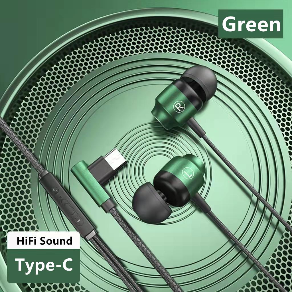 L Jack từ tính game thủ có dây tai nghe game gaming kim loại xanh hifi bass stereo 3,5mm loại C tai nghe cho điện thoại tai nghe mic máy tính điện thoại