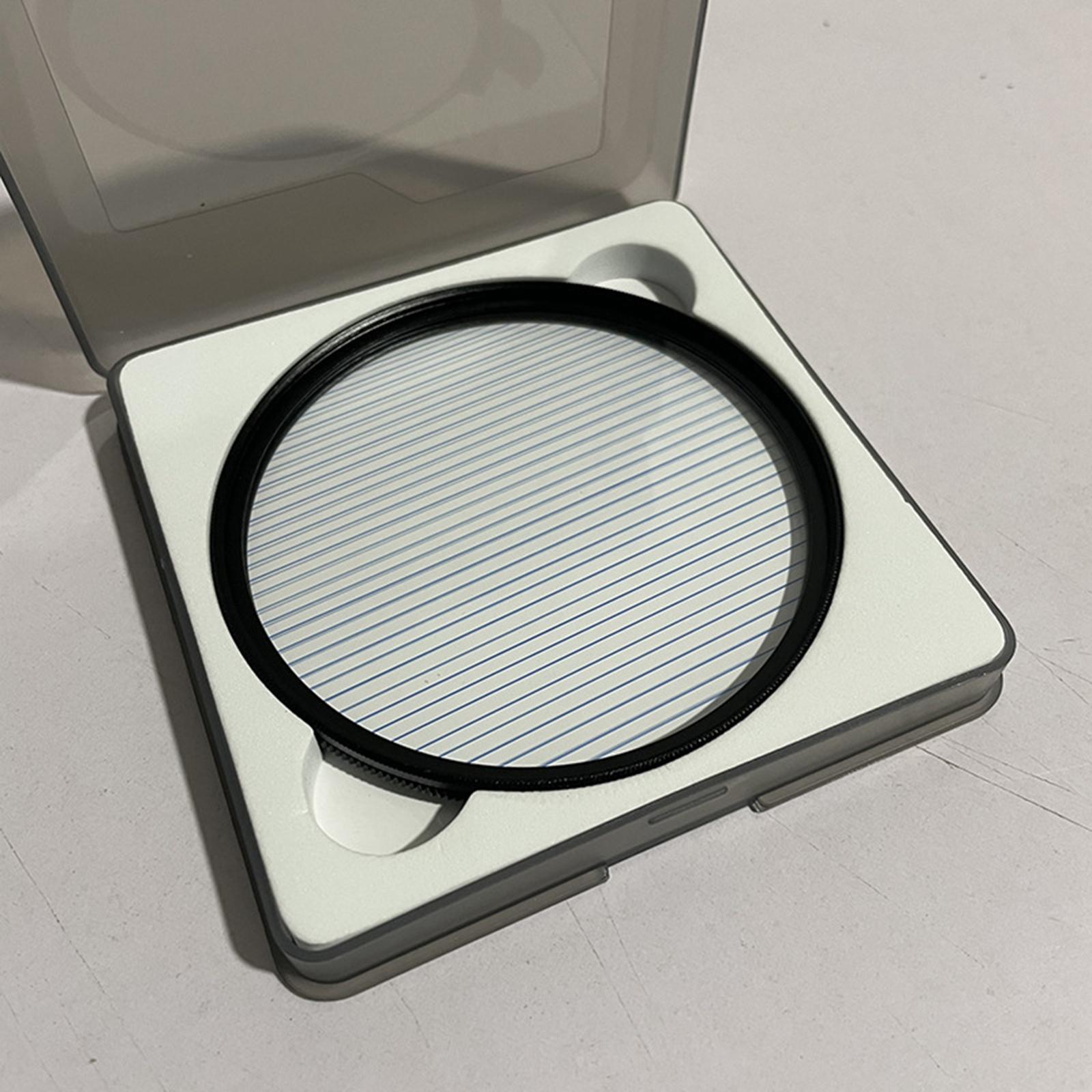 Blue Streak Filter W/Rotating Effects Filter for DSLR Cinematice Video 58mm