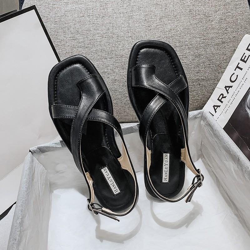 Giày sandal đế thấp quai chéo xỏ ngón mã S40 trẻ trung, dễ phối đồ