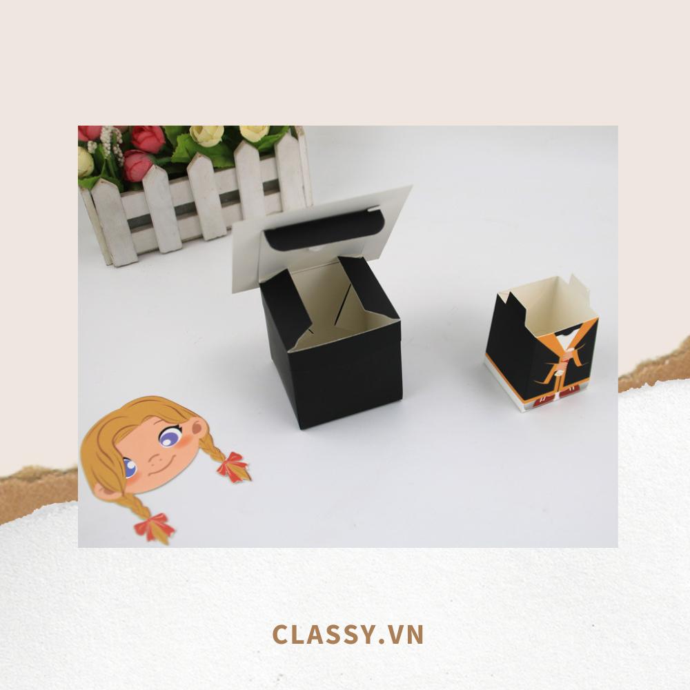 Hộp bánh ngọt Classy , hộp kẹo , hôp quà tặng cầm tay mũ cử nhân ba chiều Q962