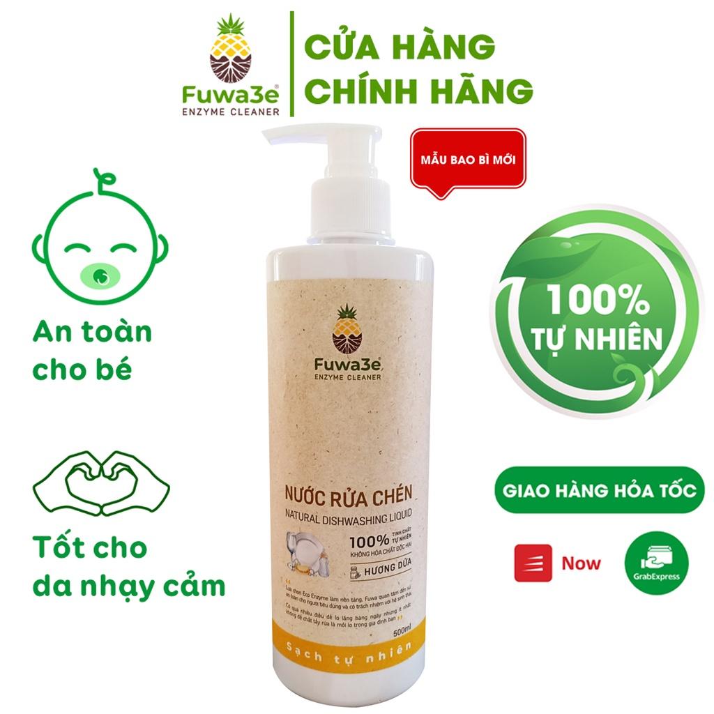 Combo Nước giặt 500ml, nước rửa bát 500ml, xịt tẩy đa năng 500ml, nước tẩy bồn cầu 500ml Fuwa3e