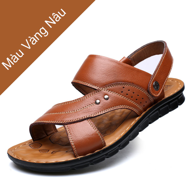 Giày Sandal phong cách thời trang  Nhật Bản đế mềm chất liệu da bò thật phù hợp với các mùa trong năm mã 12129