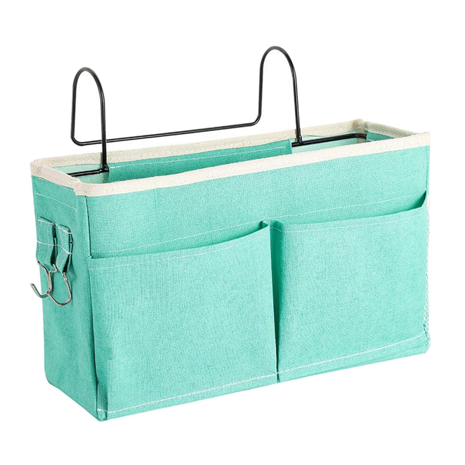 2pcs Bedside Storage Bag Pouch Bed Desk Bag Sofa TV Remote Control Hanging Bag