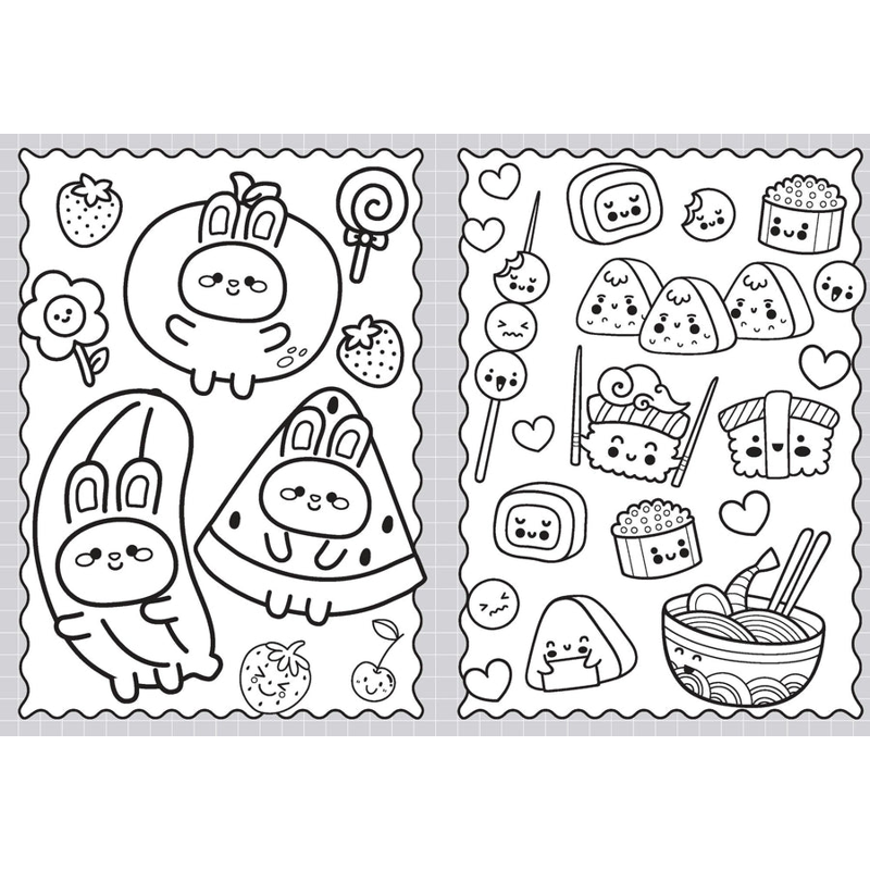 Sách 100% Cute - Colouring Book